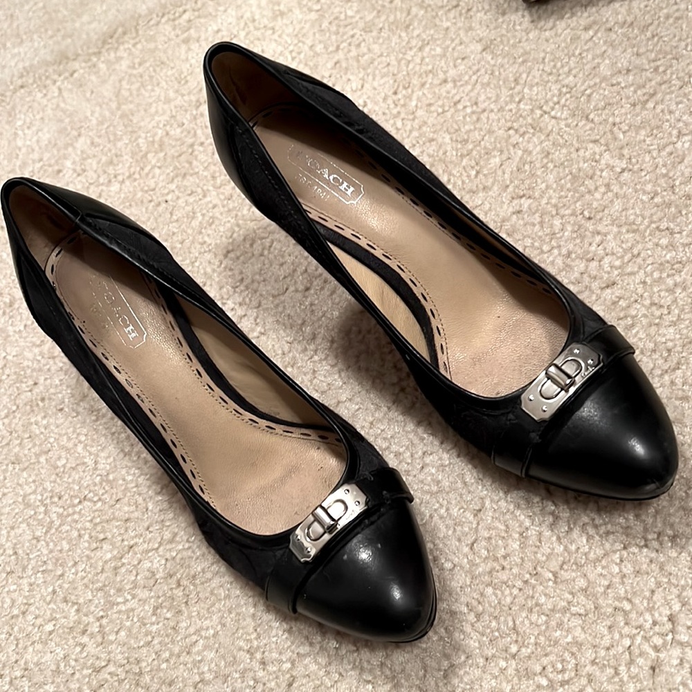 Coach heels.  Size 8